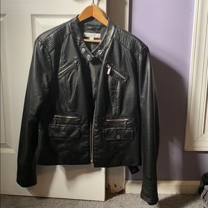 New York and Company Moto style leather  jacket